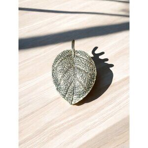 Vintage 1970's Silver Electroplated Leaf Peadant